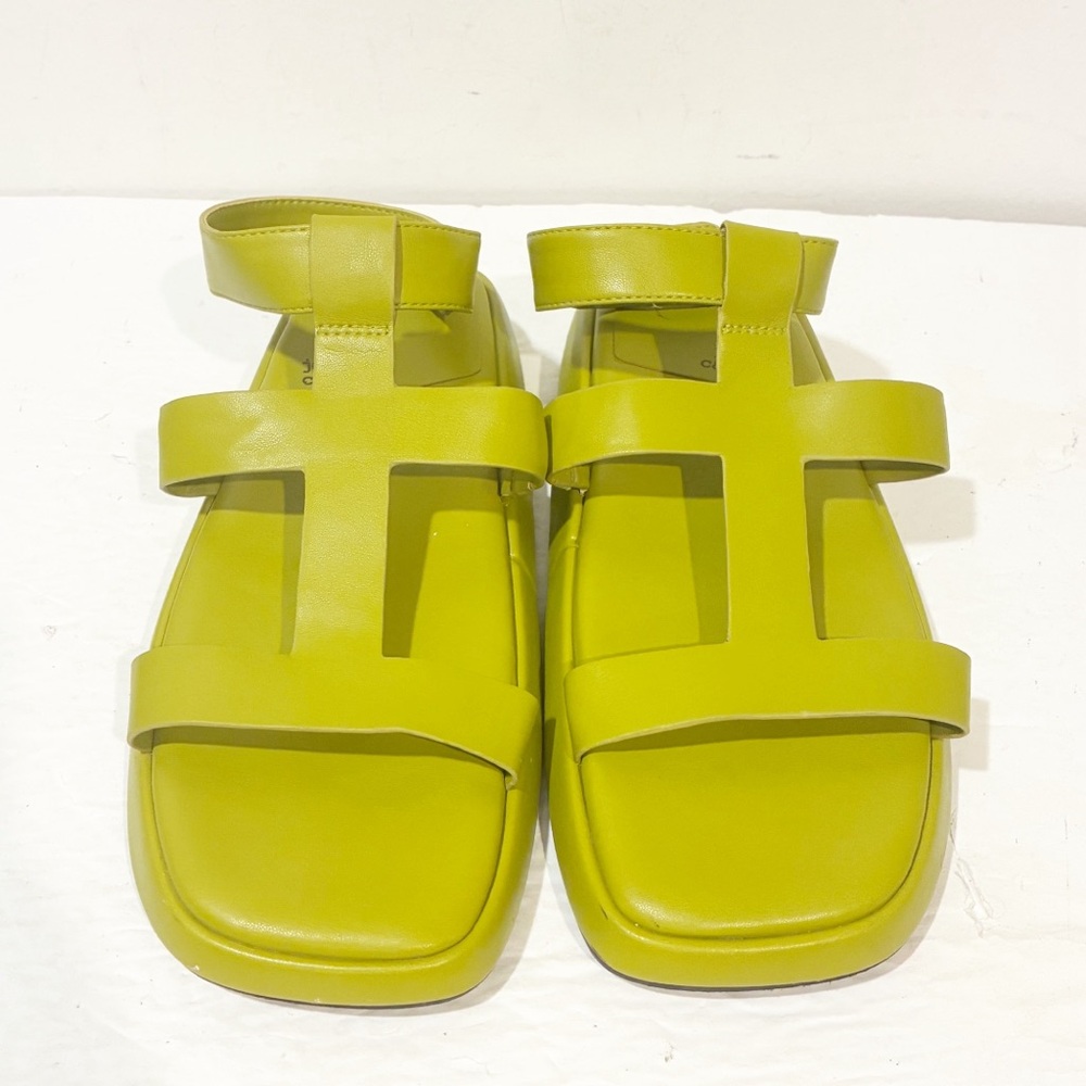 Jeffrey Campbell Devis Bolo Sandals‎ in Green Chartreuse Size 7 - Picture 2 of 6
